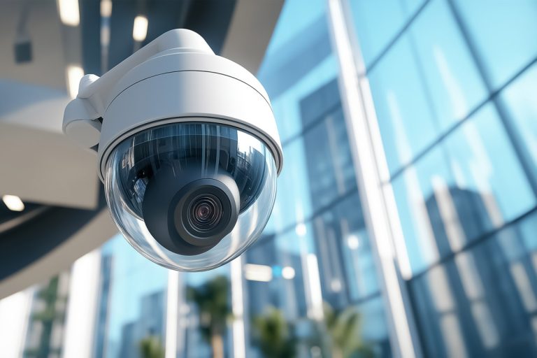 An interior dome CCTV camera.